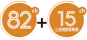 82ch 15ch（上空用受信専用）
