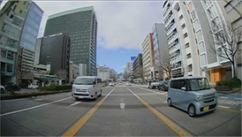 リヤカメラ撮影映像